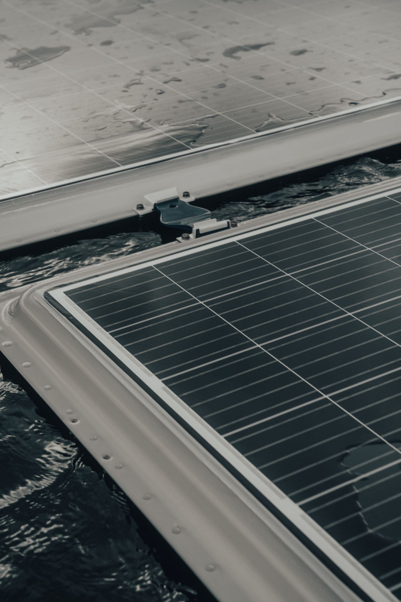 Solar panel in action